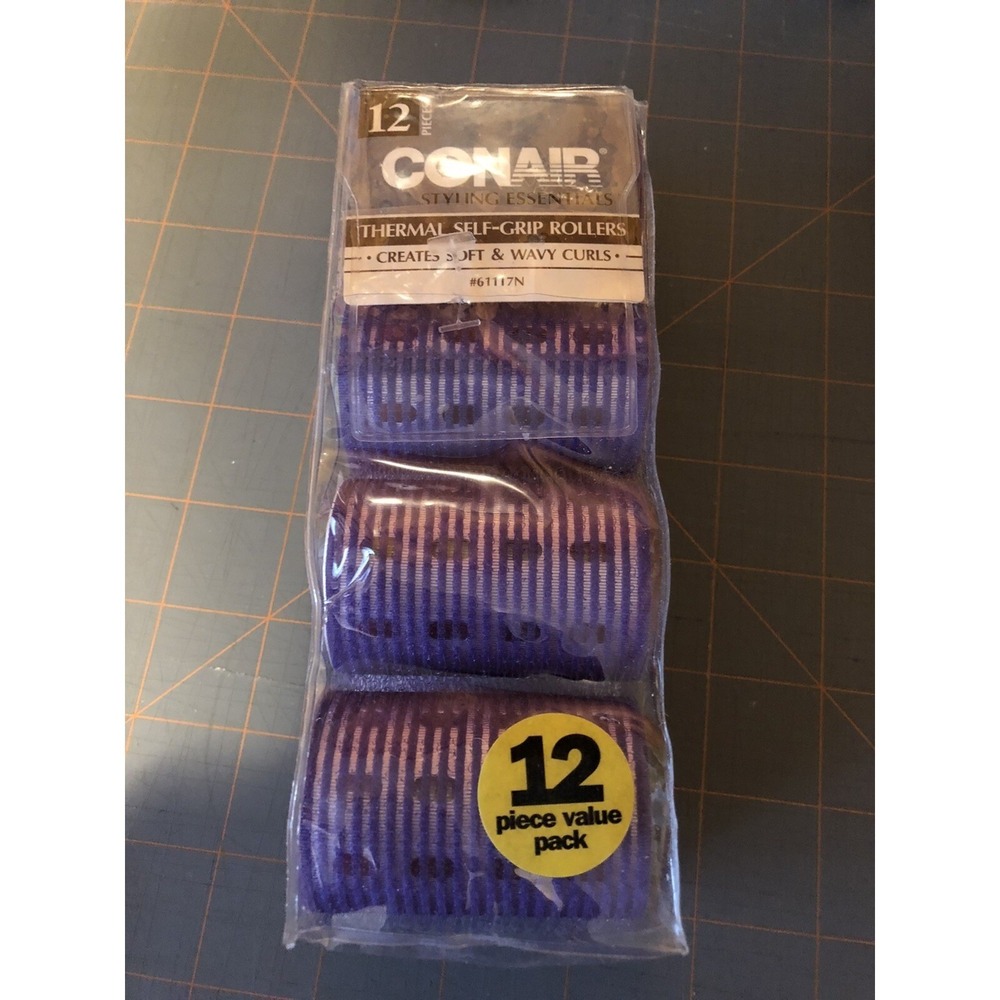 Conair 12 Thermal Self-Grip Rollers -Creates Soft &Wavy Curls